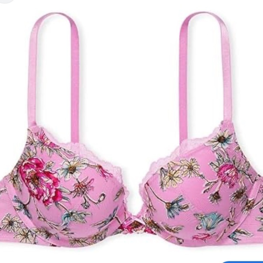 New! Victoria’s Secret Embroidered Floral Lace Push-Up Bra 10364